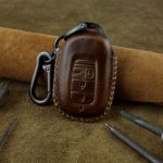 Bao Da Chìa Khóa Ô Tô Honda Civic 2022 4 Nút Da Bò Màu Nâu