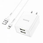 Bộ Sạc Hoco C89 Lightning USB 2.1A - Hàng Chính Hãng