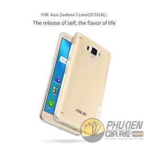 Ốp lưng ASUS Zenfone 3 Laser 5.5inch (ZC551KL) hiệu Nillkin dẻo siêu mỏng Ốp lưng ASUS Zenfone 3 Laser 5.5inch (ZC551KL) hiệu Nillkin dẻo siêu mỏng
