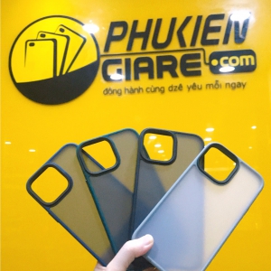 Ốp lưng chống sốc Likgus iPhone 13 Pro nhám viền màu