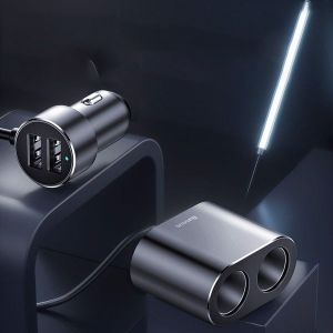 Sạc xe hơi Baseus High Efficiency 1 to 2 Cigarette Lighter Sạc xe hơi Baseus High Efficiency 1 to 2 Cigarette Lighter